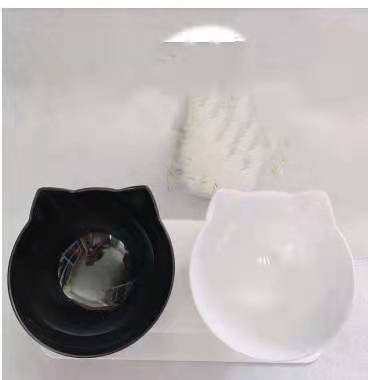 Non-Slip Double Cat Bowl with Raised Stand
