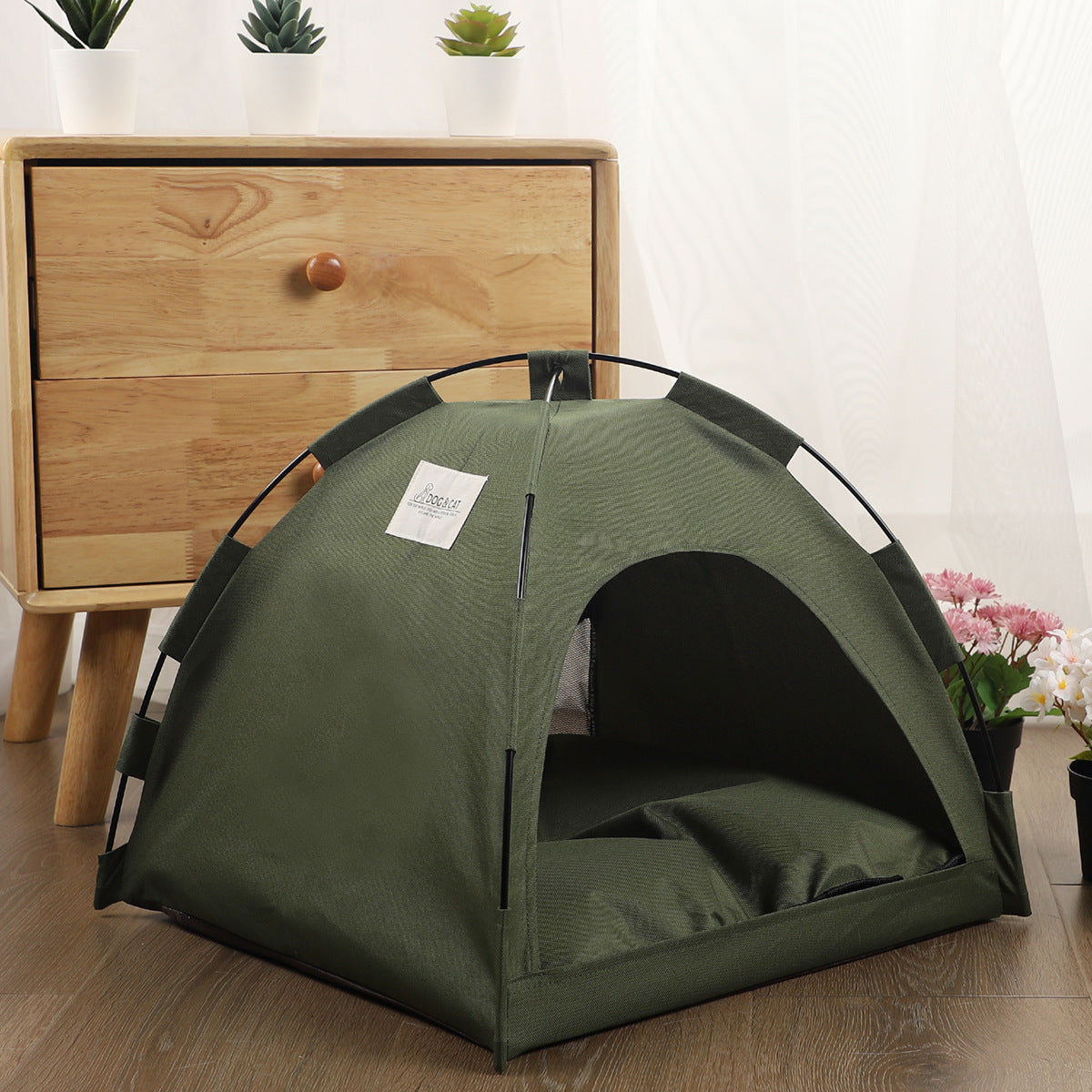 Cat Tent with Cooling Mat & Cushion