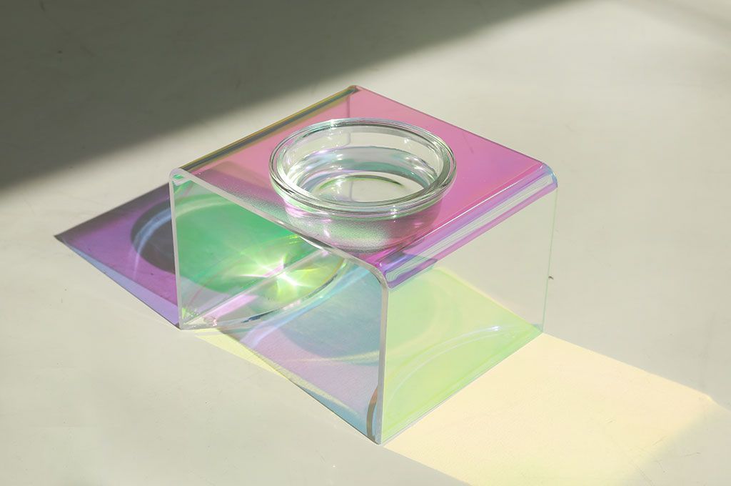 Acrylic Dazzling Pet Bowl