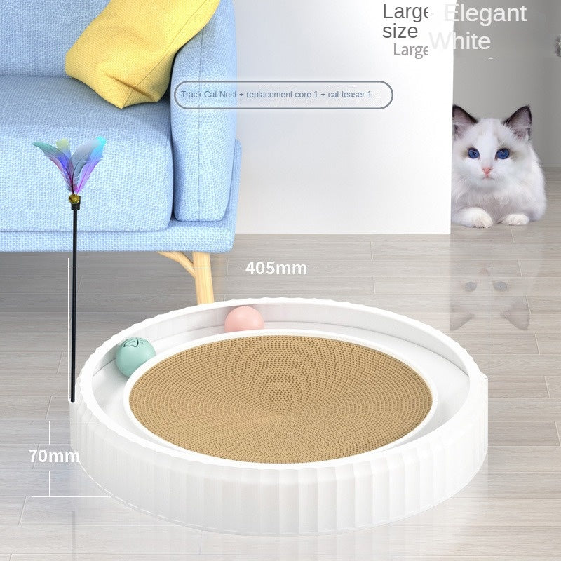 Round Cat Scratching Board