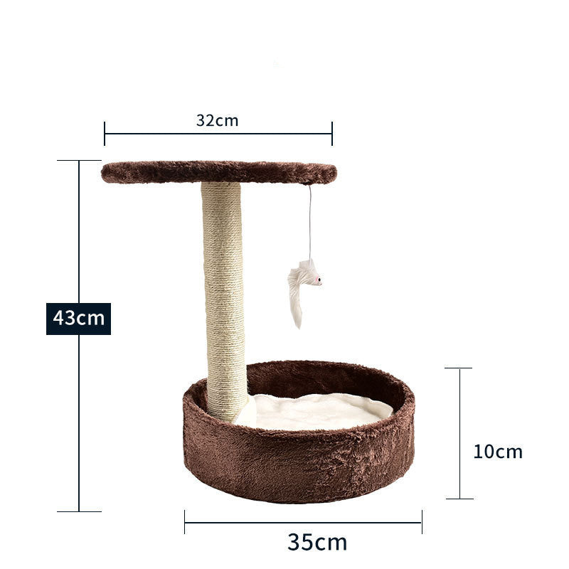 Cat Climbing Tree with Litter Area