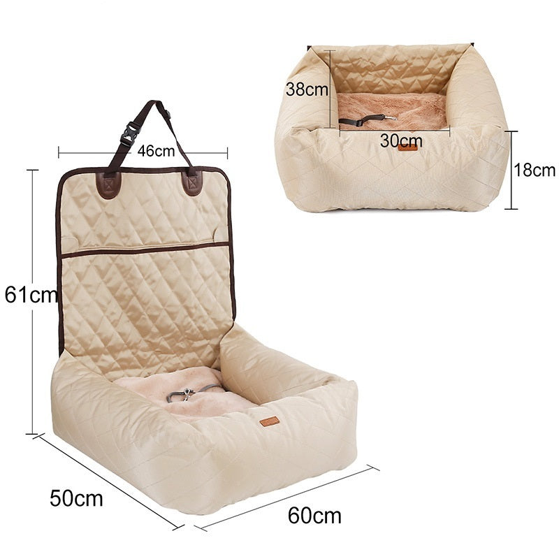 Folding Dog Carrier & Car Seat Pad