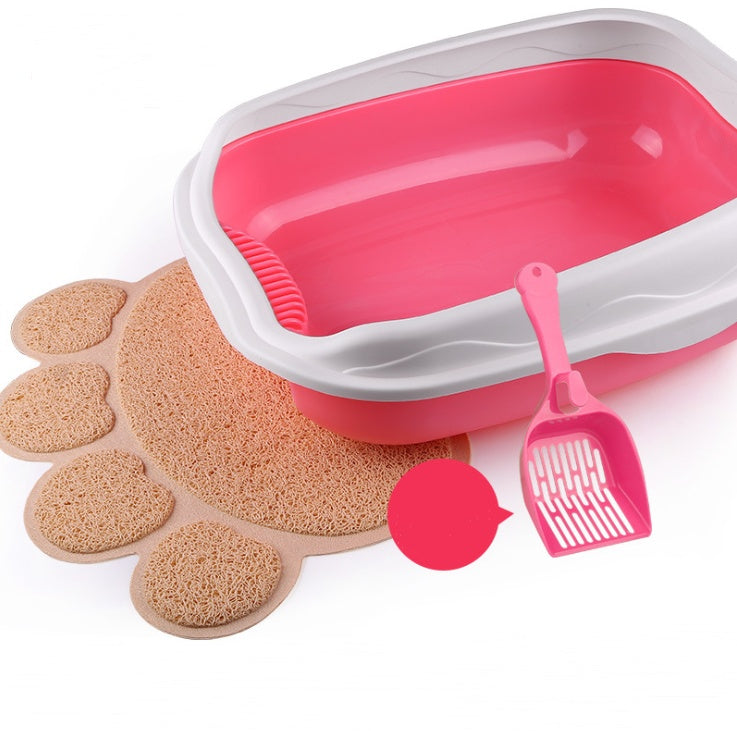 Semi enclosed Splash-Proof Cat Toilet