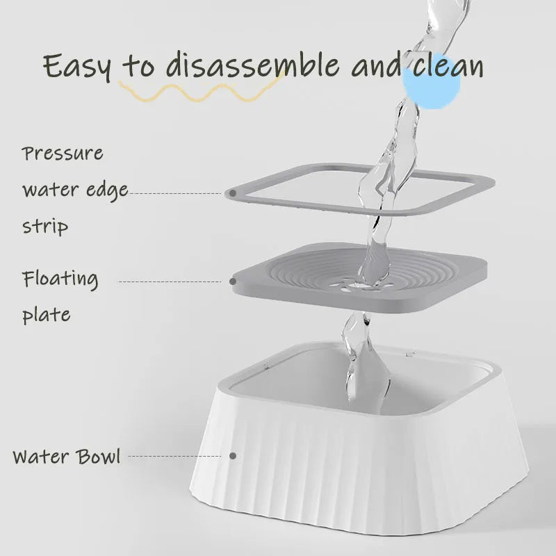 Floating No-Splash Pet Water Bowl