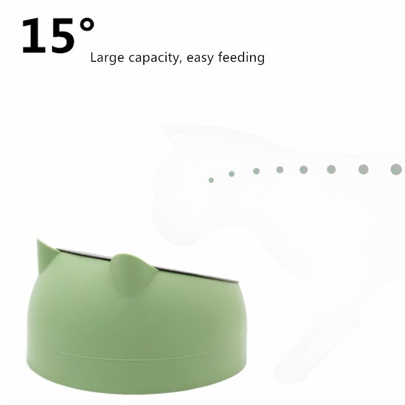 Oblique Mouth Cat Bowl