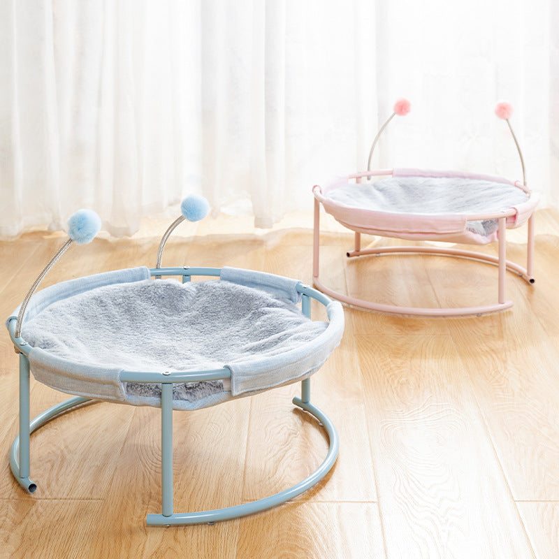 Cat Bed House with Hammock Mattress