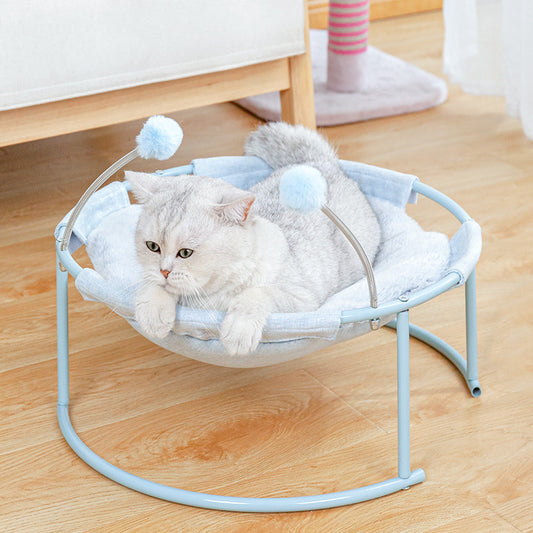 Cat Bed House with Hammock Mattress