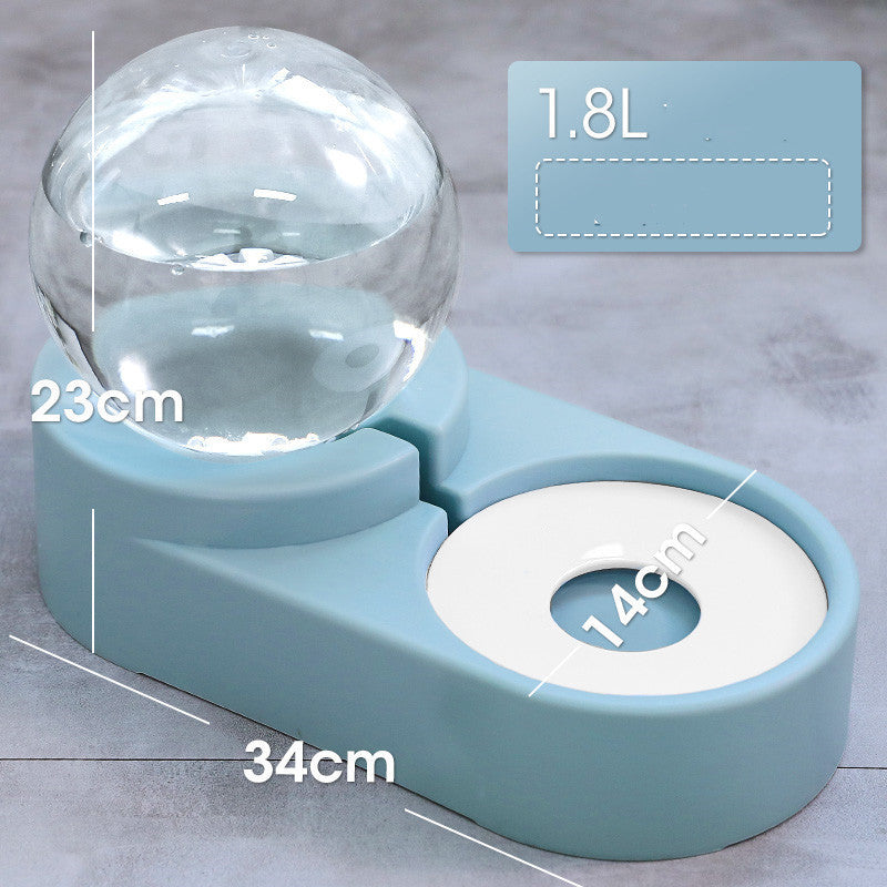 Bubble Ball Pet Feeder & Water Bowl