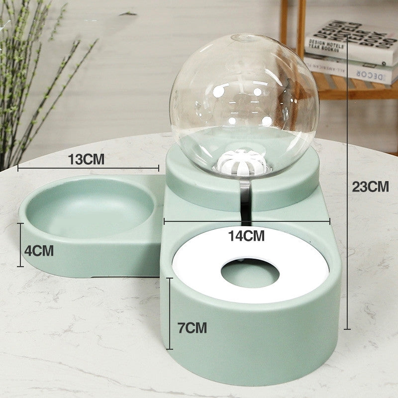 Bubble Ball Pet Feeder & Water Bowl