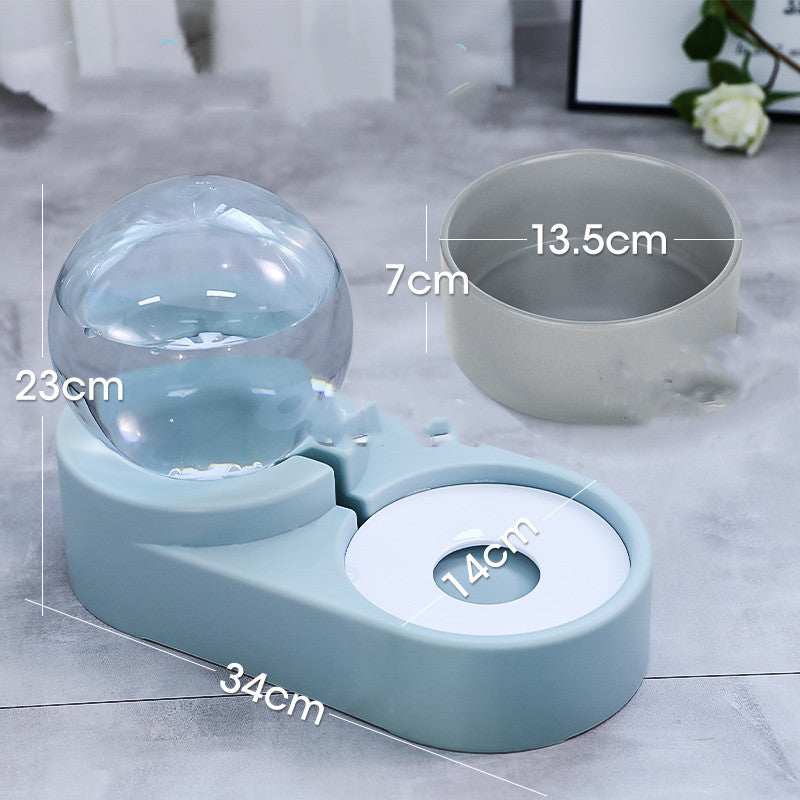 Bubble Ball Pet Feeder & Water Bowl