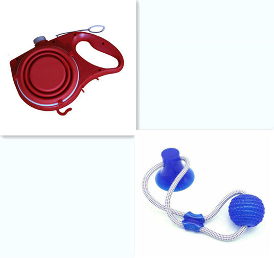 3-in-1 Pet Water Bottle with Cup & Leash