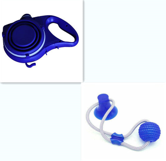 3-in-1 Pet Water Bottle with Cup & Leash