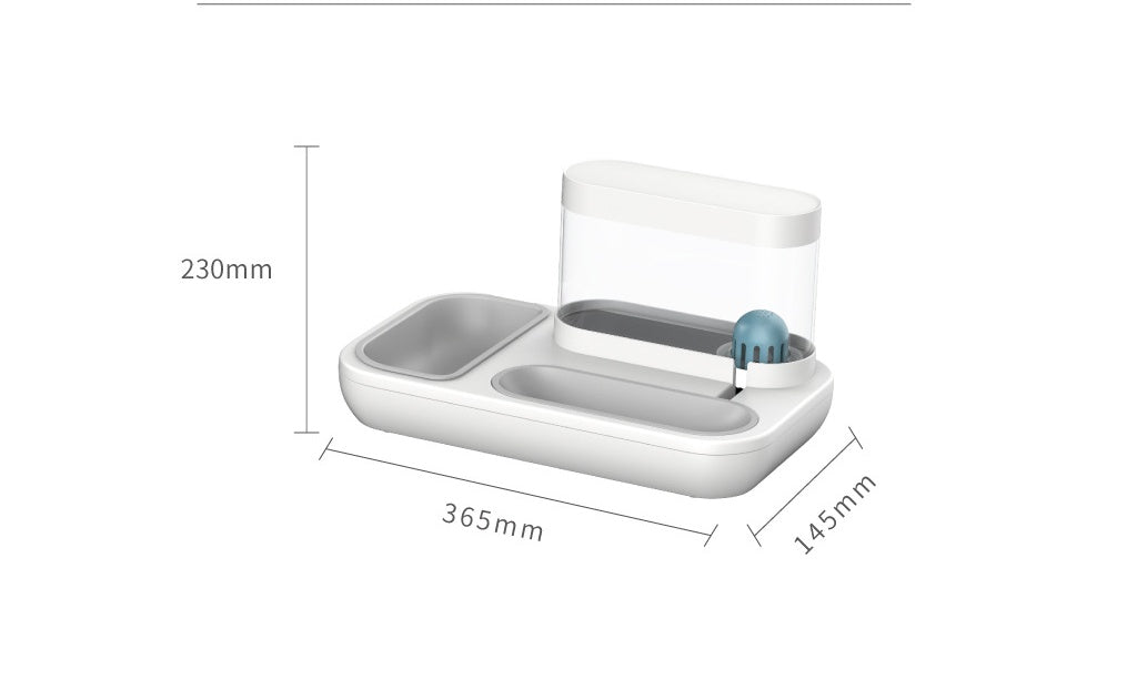Automatic Pet Feeder & Drinking Fountain
