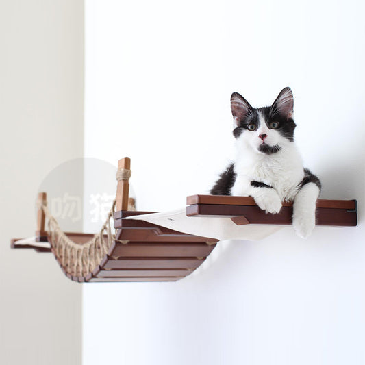 Wall-Mounted Cat Suspension Bridge