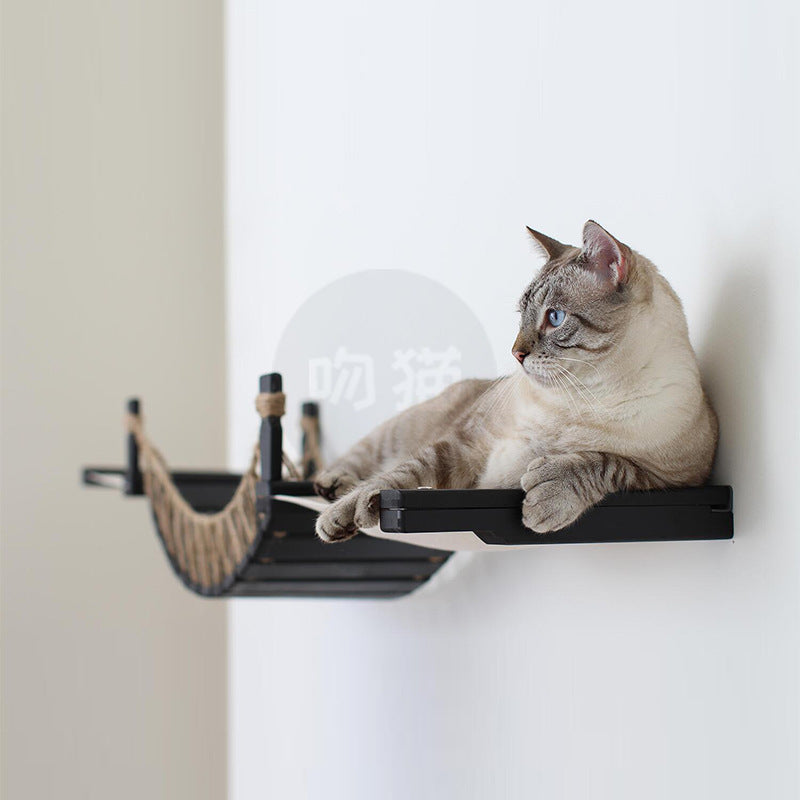Wall-Mounted Cat Suspension Bridge
