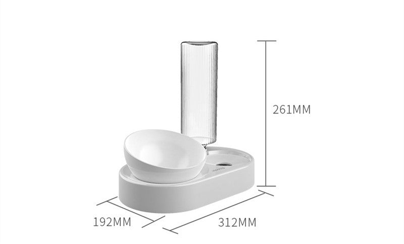Double Bowl Automatic Drinking Feeder