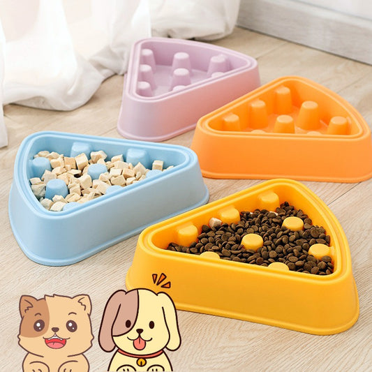 Cartoon Pizza Slow Feeder Bowl