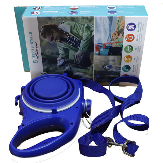 3-in-1 Pet Water Bottle with Cup & Leash