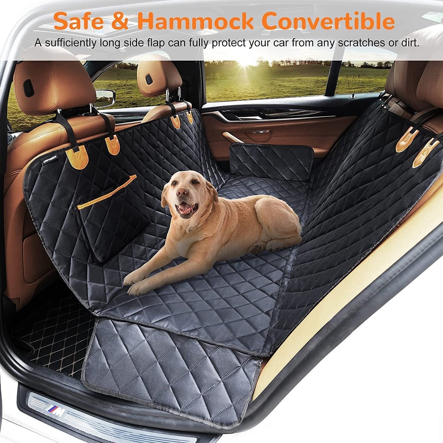 Pet Car Travel Rear Seat Cushion & Dog Travel Toilet
