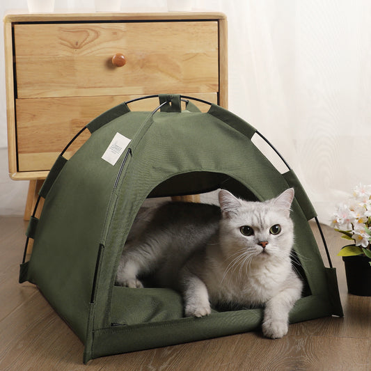 Cat Tent with Cooling Mat & Cushion