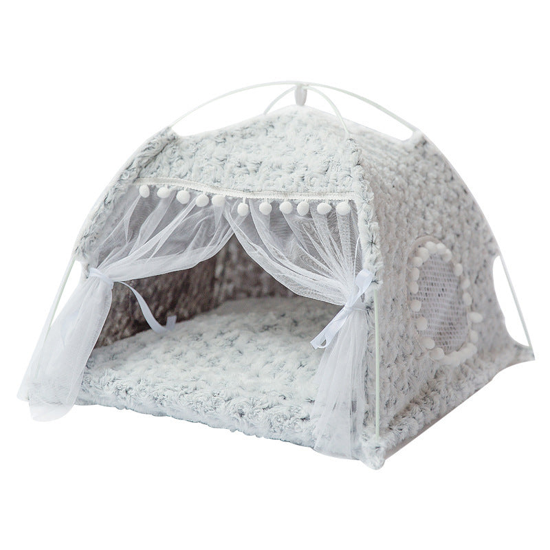 Semi-Enclosed Pet Bed