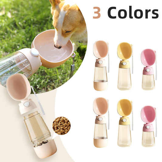 Portable Dog Food & Water Bottle