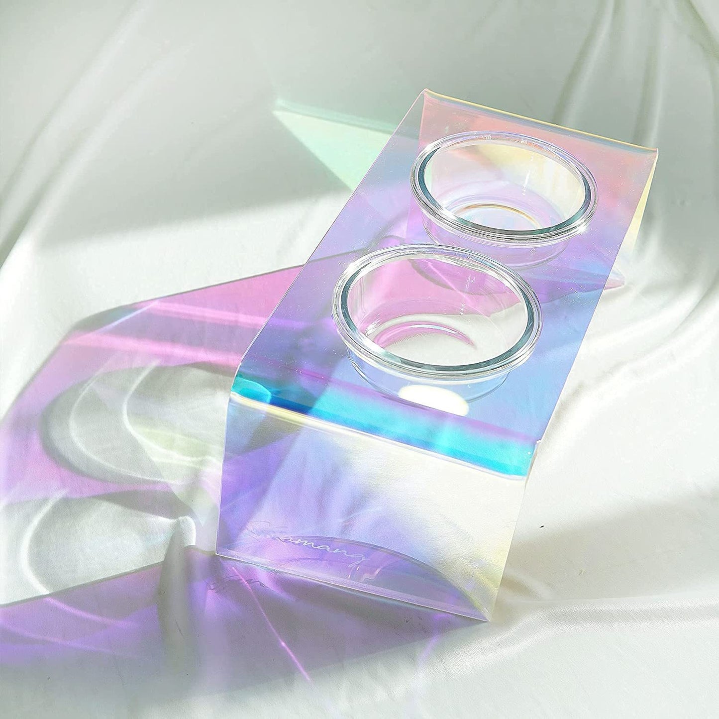 Acrylic Dazzling Pet Bowl