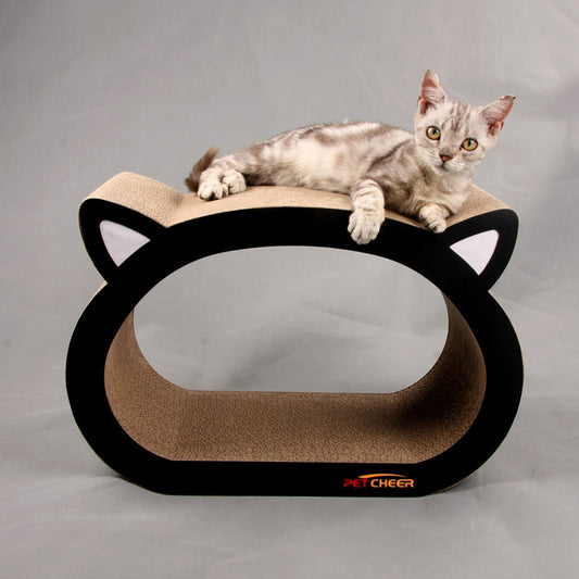 Cat Head-Shaped Scratch Board