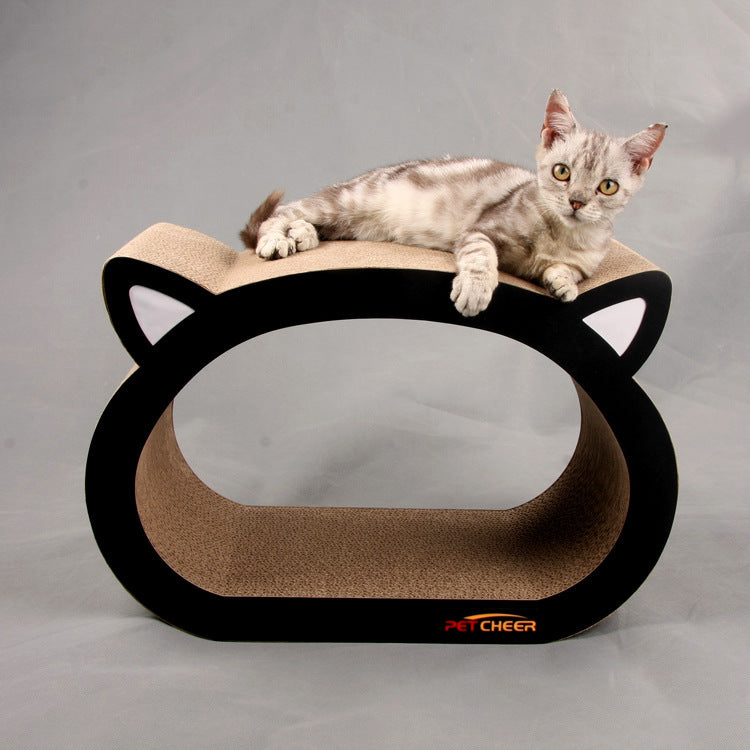 Cat Head-Shaped Scratch Board