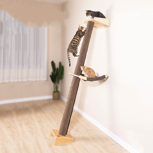 Solid Wood Large Cat Tree