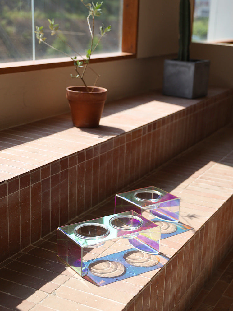 Acrylic Dazzling Pet Bowl
