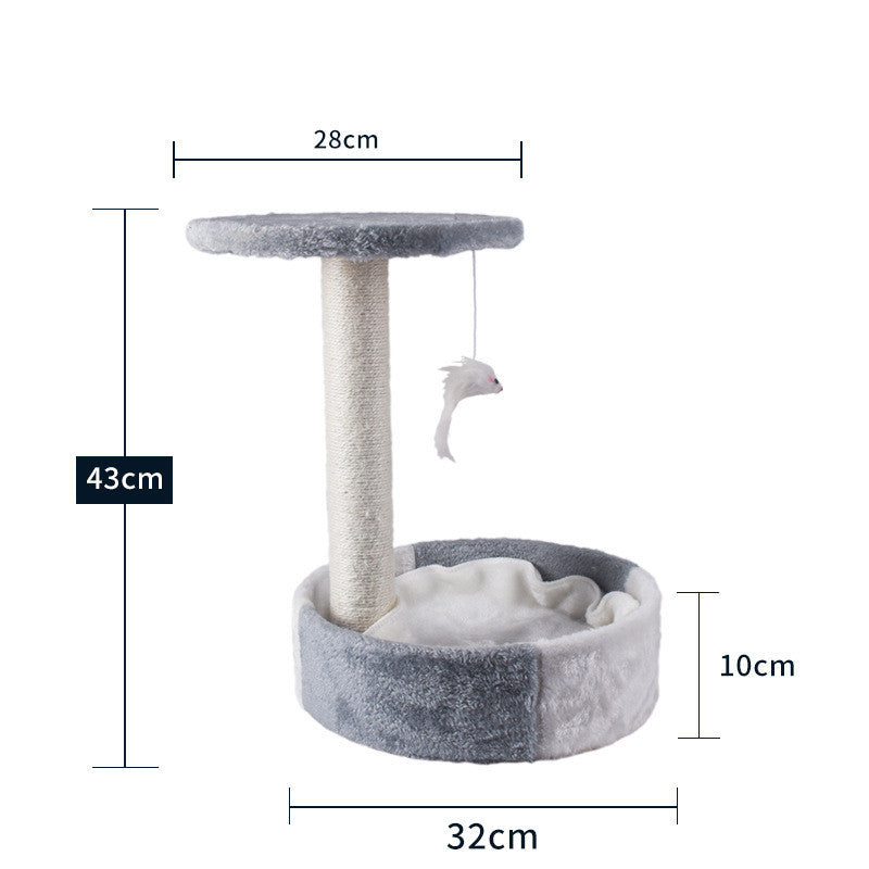 Cat Climbing Tree with Litter Area