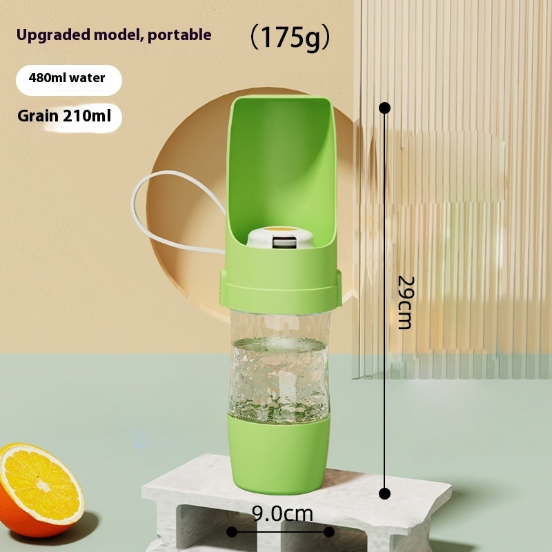 2-in-1 Travel Dog Water & Food Bottle