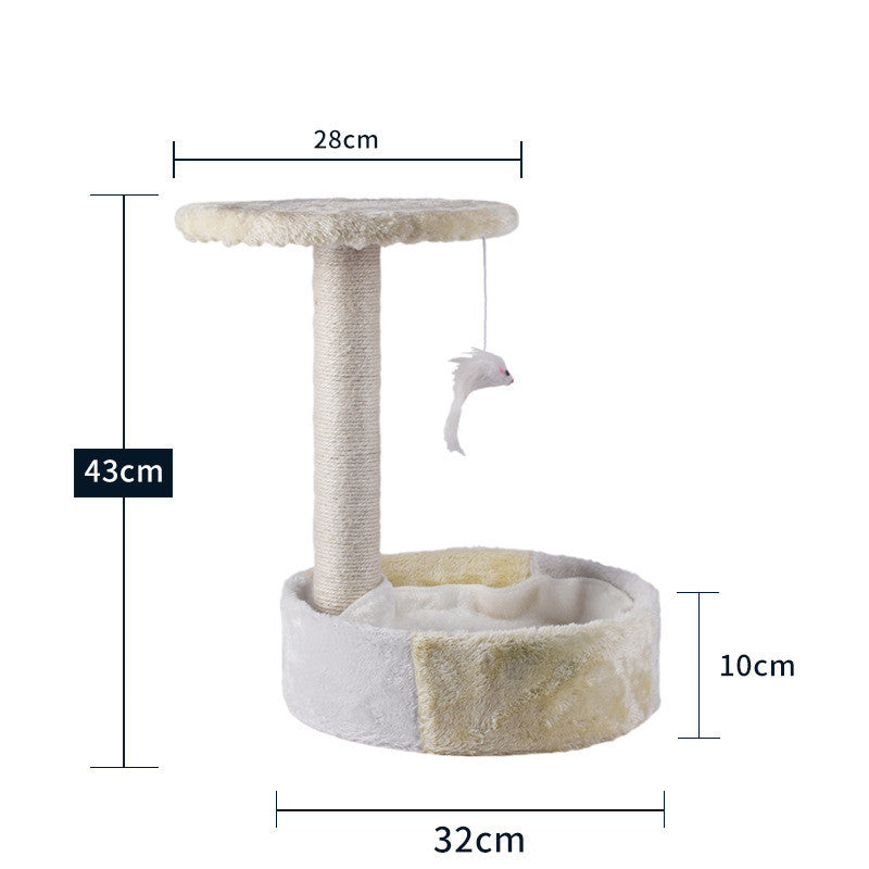 Cat Climbing Tree with Litter Area