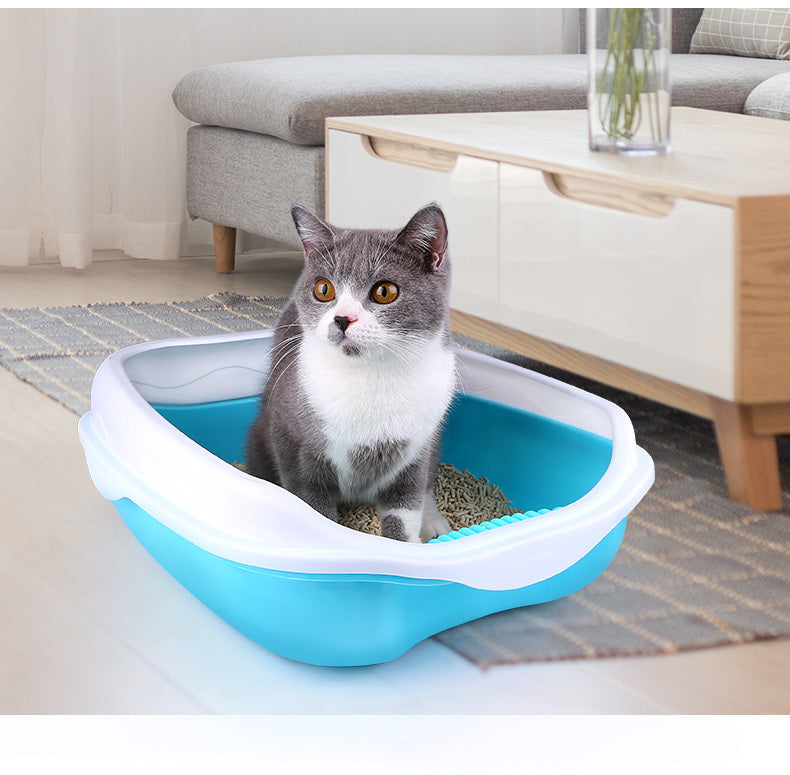 Semi enclosed Splash-Proof Cat Toilet