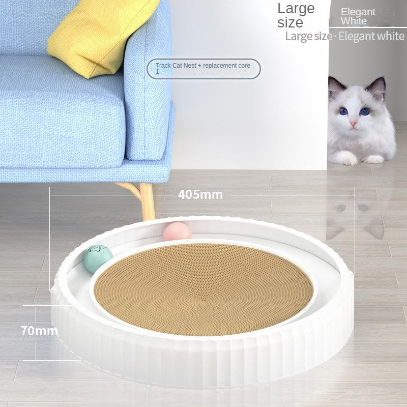 Round Cat Scratching Board
