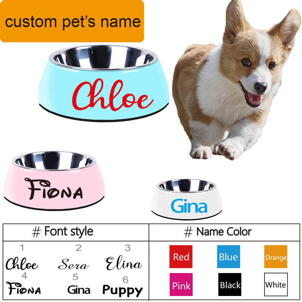 Large Stainless Steel Pet Food Bowls