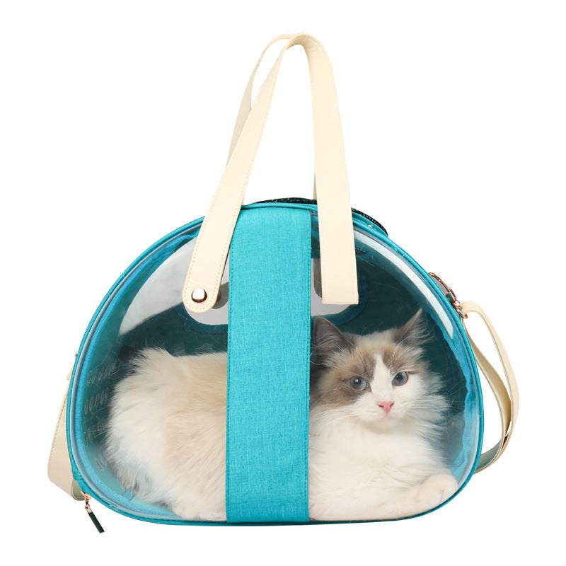 Double Fish Transparent Pet Backpack