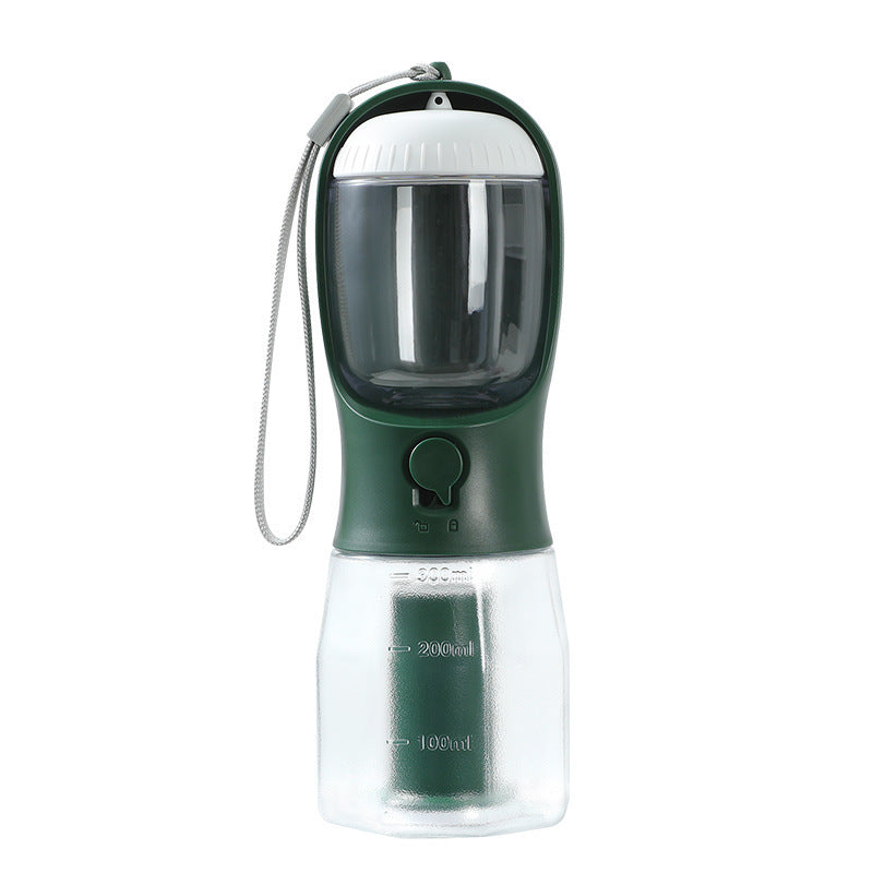 3-in-1 Portable Dog Water & Food Cup with Waste Bag