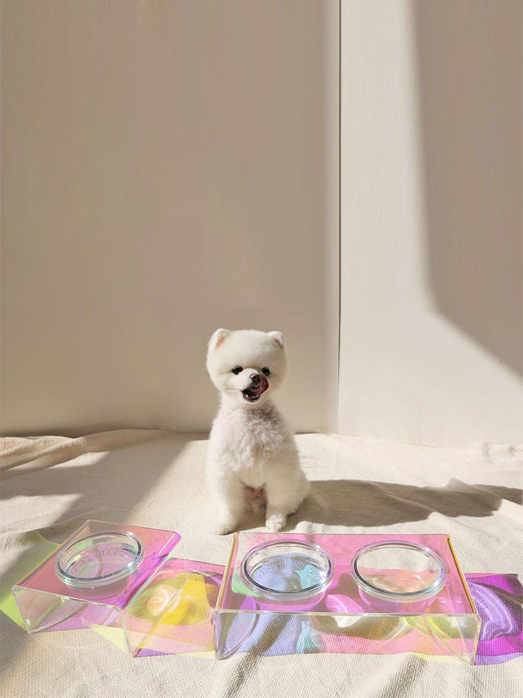 Acrylic Dazzling Pet Bowl