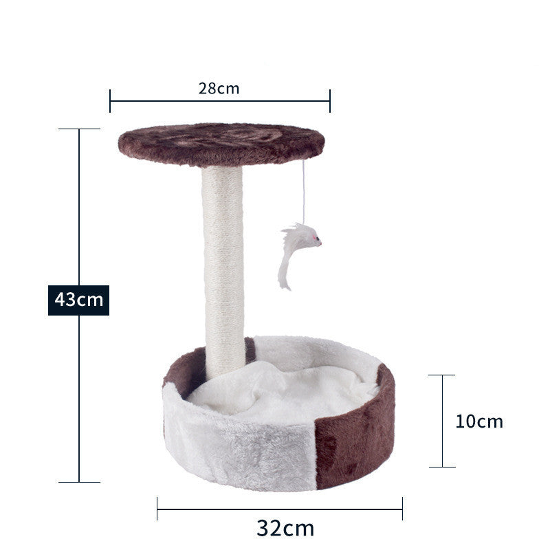 Cat Climbing Tree with Litter Area