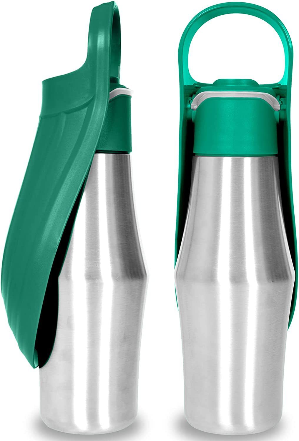 Portable Pet Water Bottle with Silicone Leaf