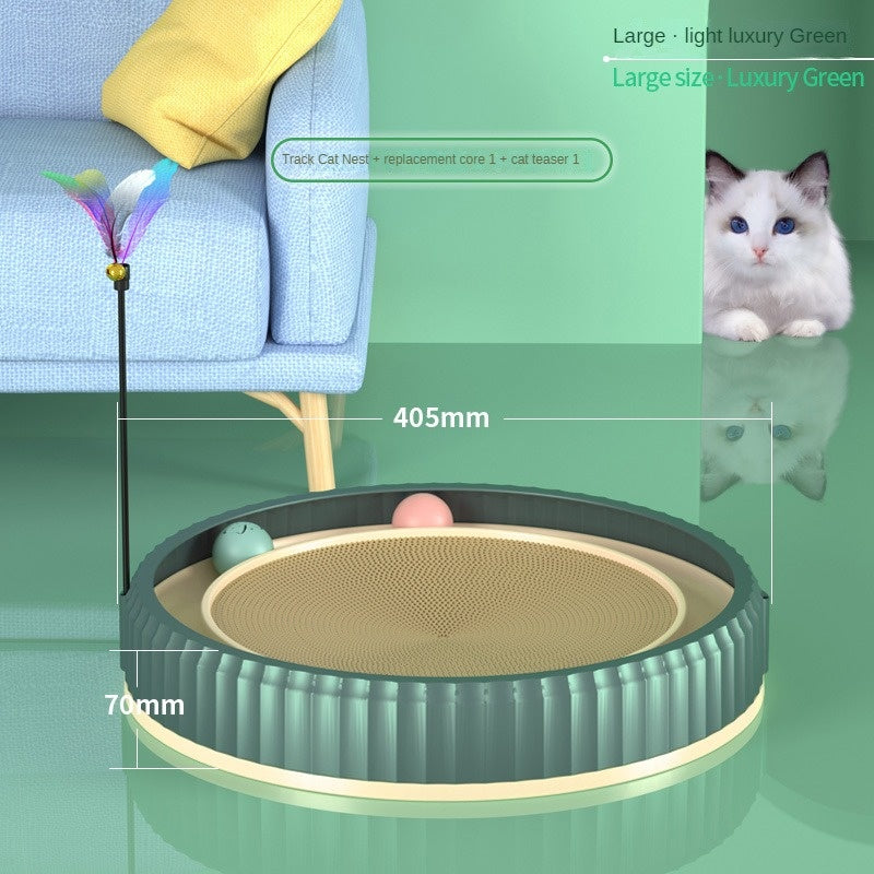 Round Cat Scratching Board