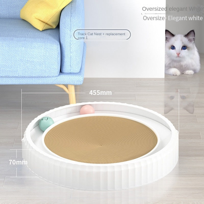 Round Cat Scratching Board