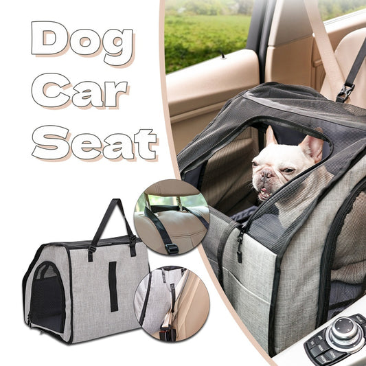 Foldable Waterproof Pet Car Cage with Mat