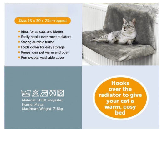 Iron Frame Cat Hammock Radiator Bed