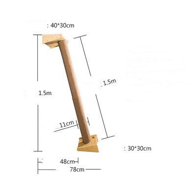 Solid Wood Large Cat Tree