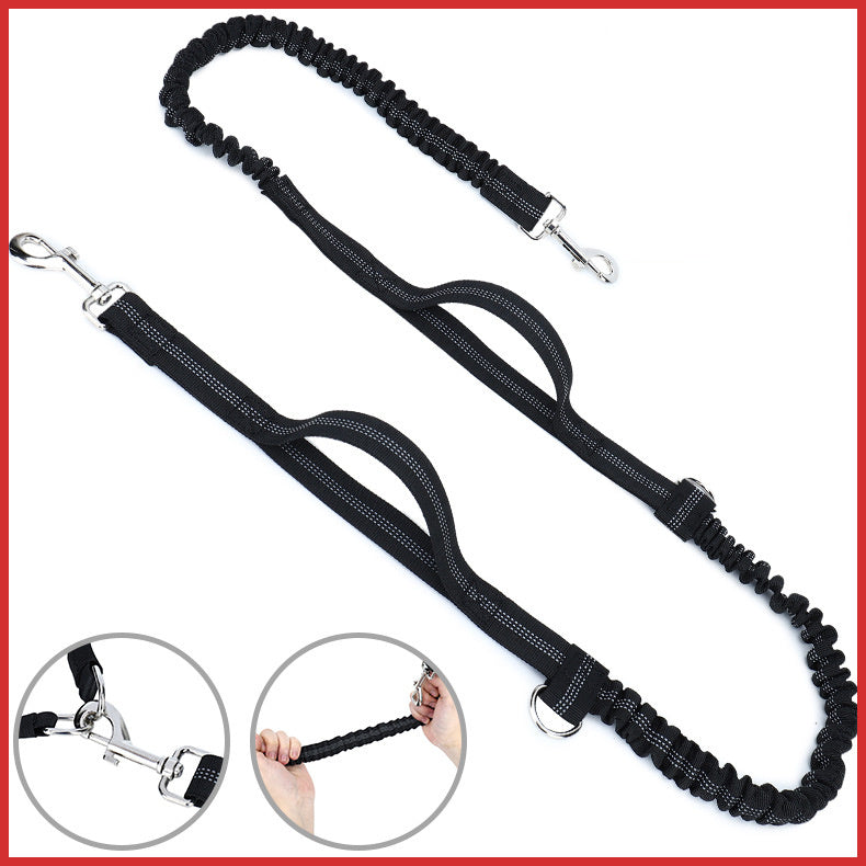 Hands-Free Dog Leash Waist Bag – Outdoor Training with Food & Water Storage