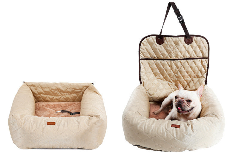 Folding Dog Carrier & Car Seat Pad