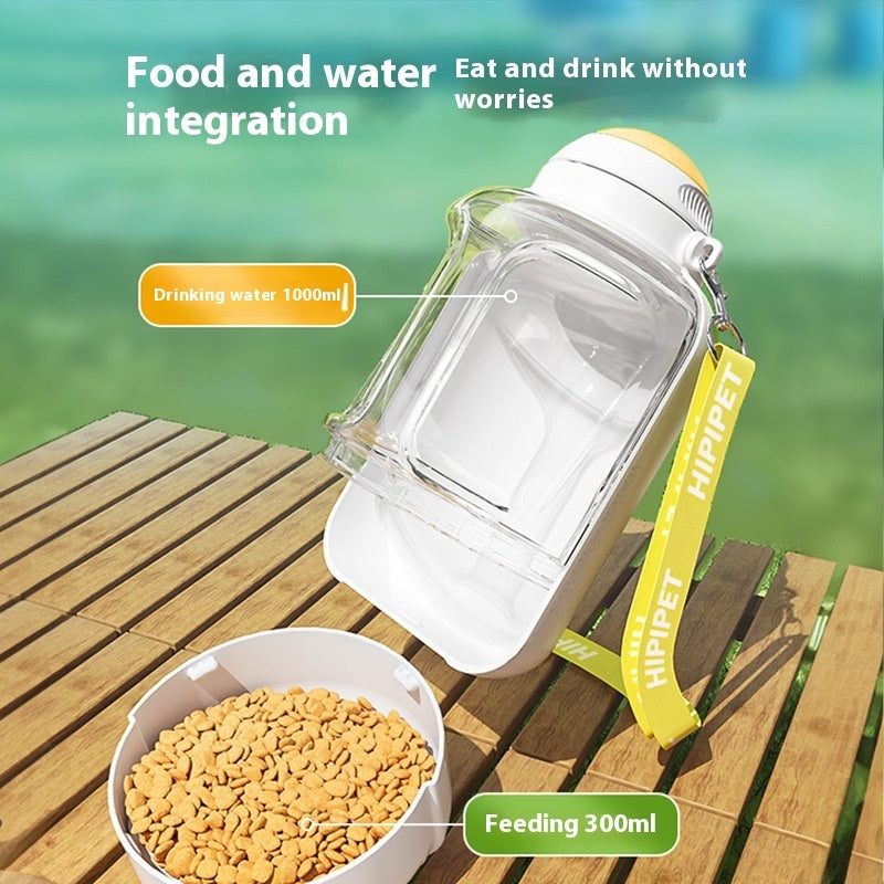 Portable Pet Water and Food Dispenser